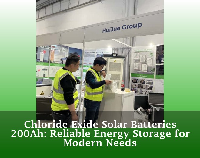 Chloride Exide Solar Batteries 200Ah: Reliable Energy Storage for Modern Needs